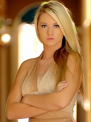 Alison Angel takes off her sexy dress